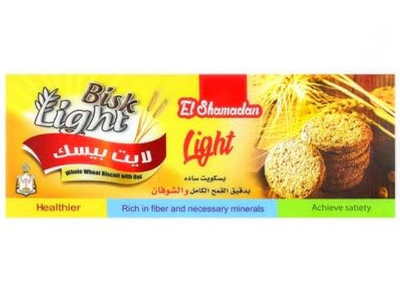 بيسك لايت بسكويت شوفان 3قطع علبه*6
