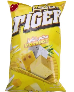 تايجر شيبس جبنه تشيز 15جنيه