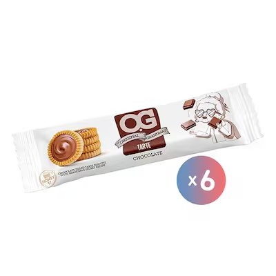 او جى بسكويت مغطى 3قطع علبه*6