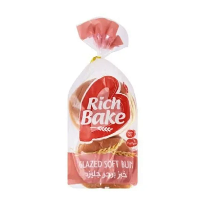 ريتش باك خبز برجر جليزد 4 قطعه