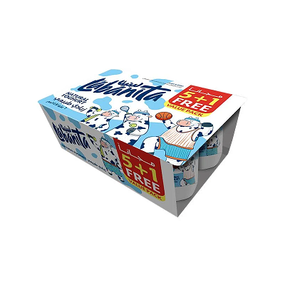 لبنيتا زبادي كامل الدسم 110 جم 5+1