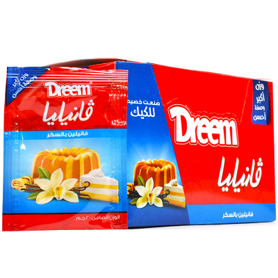 دريم فانيليا 1 جم علبه 100ظرف