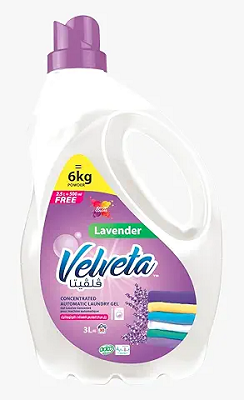فلفيتا 3 كجم جل غسيل اتوماتيك للملابس لافندر