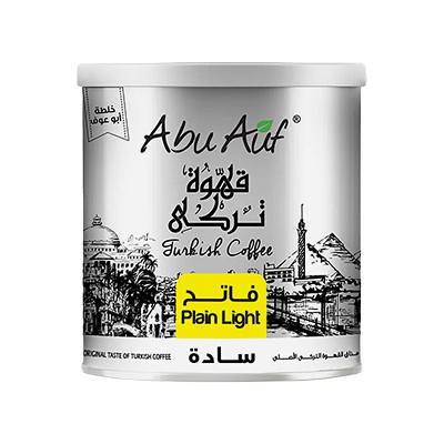 ابو عوف قهوه فاتح ساده 250جم صفيح