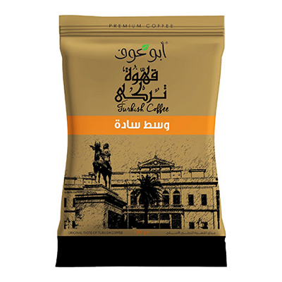 ابو عوف قهوه تركي وسط ساده 100جم