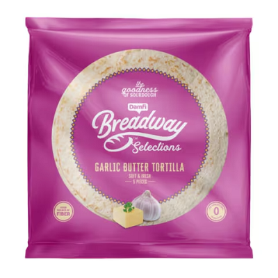 بريدواي تورتيلا زبده وثوم 5قطع