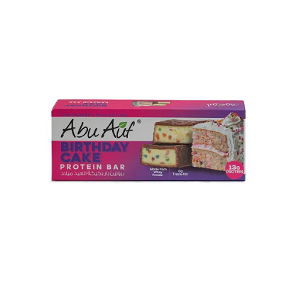 ابو عوف بروتين بار بكيكه عيد ميلاد 13جم