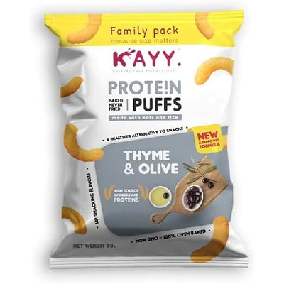 كاي بروتين بافس زيتون وزعتر 80جم