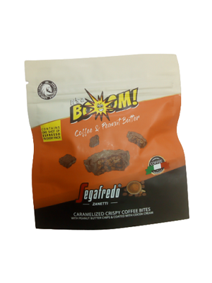 سيجافريدو قطع الكريسب راس بالقهوه مع قطع زبده الفول السوداني ومغطي بالكاكاو 25جم