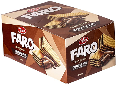 تيفاني فارو كريسبي ويفر شيكولاته 40غ علبه*12