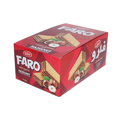 تيفاني فارو كريسبي ويفر بندق 40غ علبه *12