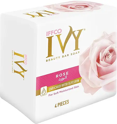 ايفي صابون 110 جم ورد 4 قطع عرض