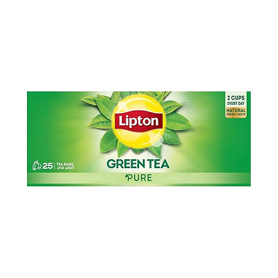 ليبتون شاي اخضر صافي 25فتله